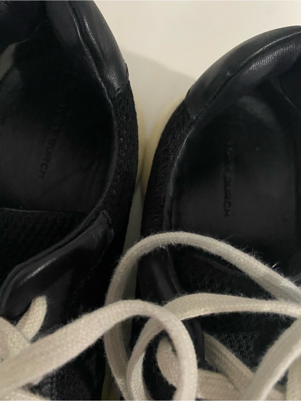Tory Burch Black Leather Lace Up Sneakers Size 10M Used - Picture 6 of 9